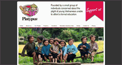 Desktop Screenshot of platypus-charity.org